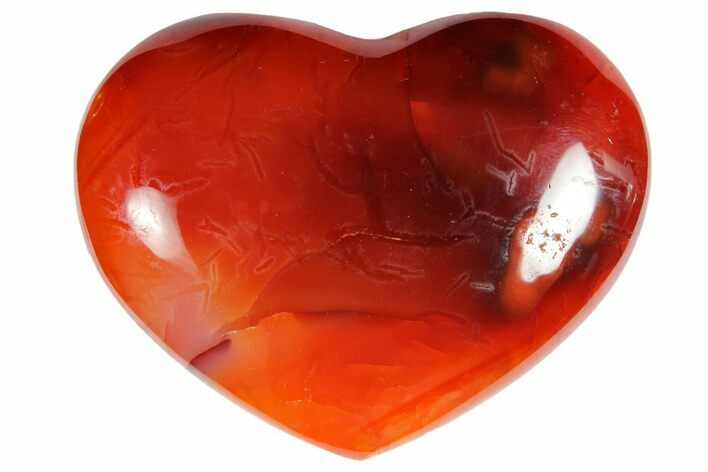 Colorful Carnelian Agate Heart #121557
